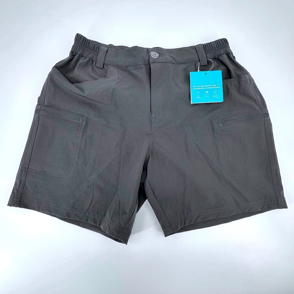 Willit Womens Hiking Shorts Gray UPF 50+ Sun Protection Cargo Pockets Size M NEW